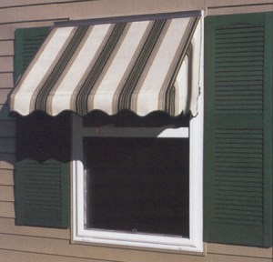 FutureGuard Window Awning with sides.